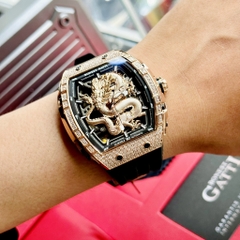 BONEST GATTI GHOST DRAGON STAR AUTOMATIC GOLD DIAMOND BG5605-A2