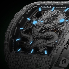 BONEST GATTI GHOST DRAGON STAR AUTOMATIC SILVER DIAMOND BG5605-A1