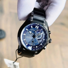 CITIZEN ECO-DRIVE CHRONOGRAPH BLUE DIAL CALENDAR 43MM WATCH BL5607-54L