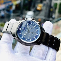 CITIZEN ECO-DRIVE CHRONOGRAPH BLUE DIAL CALENDAR 43MM WATCH BL5607-54L