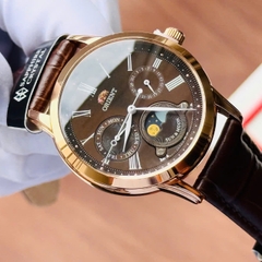 ORIENT CLASSIC SUN AND MOON QUARTZ BROWN RA-KA0002Y10A