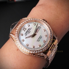 ĐỒNG HỒ NAM XÀ CỪ CARNIVAL AUTOMAITC 8907G-VH-MOP (XÀ CỪ TRẮNG)