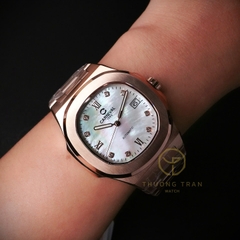 ĐỒNG HỒ NAM XÀ CỪ CARNIVAL AUTOMAITC 8160G-VH-MOP (XÀ CỪ TRẮNG)