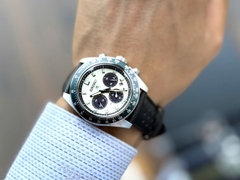 ĐỒNG HỒ NAM SEIKO PROSPEX SPEEDTIMER CHRONOGRAPH IVORY GREEN QUARTZ SSC943P1