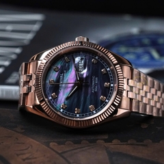 ĐỒNG HỒ NAM XÀ CỪ CARNIVAL AUTOMAITC 8131G-VH-BLACK MOP (XÀ CỪ ĐEN)