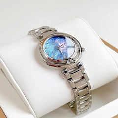 ĐỒNG HỒ NỮ CITIZEN XÀ CỪ XANH QUARTZ ECO DRIVE MOP EM1110-81N