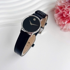 ĐỒNG HỒ NỮ MOVADO CLASSIC MUSEUM QUARTZ BLACK DIAL WATCH 0607317