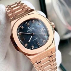 ĐỒNG HỒ NAM XÀ CỪ CARNIVAL AUTOMAITC 8160G-VH-BLACK MOP (XÀ CỪ ĐEN)