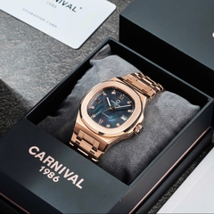 ĐỒNG HỒ NAM XÀ CỪ CARNIVAL AUTOMAITC 8160G-VH-BLACK MOP (XÀ CỪ ĐEN)