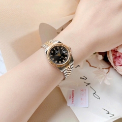 ĐỒNG HỒ NỮ CARNIVAL QUARTZ ĐEN 8131L-CV-D
