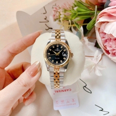 ĐỒNG HỒ NỮ CARNIVAL QUARTZ ĐEN 8131L-CV-D