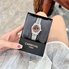 ĐỒNG HỒ NỮ CARNIVAL QUARTZ NÂU 8131L2-VT-N