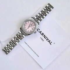 ĐỒNG HỒ NỮ CARNIVAL QUARTZ XÀ CỪ HỒNG 8131L2-VT-HK