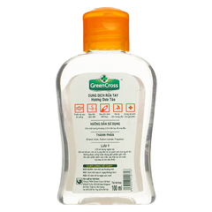 Dung dịch rửa tay Green Cross hương dưa táo kháng khuẩn chai 100ml