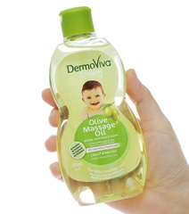 Dầu massage cho bé DermoViva Baby chiết xuất olive chai 200ml
