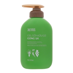Gel gội hữu cơ Gừng Sả Cocay Hoala ngăn dầu, dưỡng ẩm chai 500g