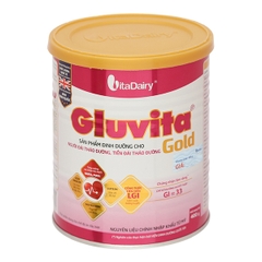 Sữa bột Gluvita Gold bổ sung dinh dưỡng cho người đái tháo đường lon 400g