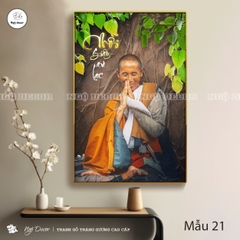 Tranh Tráng Gương SƯ THẦY THÍCH MINH TUỆ bo viền CAO CẤP