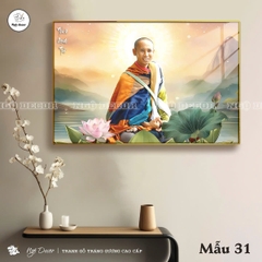 Tranh Tráng Gương SƯ THẦY THÍCH MINH TUỆ bo viền CAO CẤP