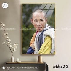 Tranh Tráng Gương SƯ THẦY THÍCH MINH TUỆ bo viền CAO CẤP