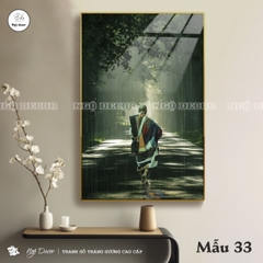 Tranh Tráng Gương SƯ THẦY THÍCH MINH TUỆ bo viền CAO CẤP