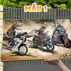 Tranh Tráng Gương TAM ANH CHIẾN LỮ BỐ chế hài hước CAO CẤP - MẪU 1