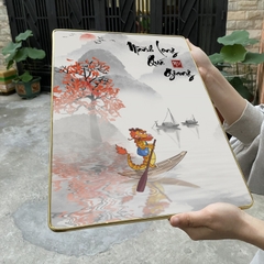 Tranh Tráng Gương MÃNH LONG QUÁ GIANG chế hài hước CAO CẤP