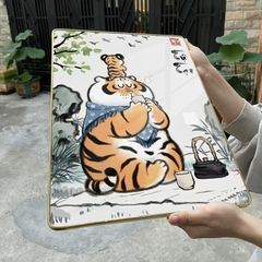 Tranh Tráng Gương HỔ TỰ TẠI chế hài hước CAO CẤP
