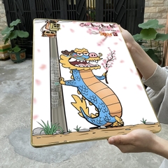 Tranh Tráng Gương RỒNG ĐỨNG ĐƯỜNG chế hài hước CAO CẤP