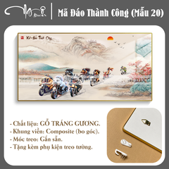 Tranh Tráng Gương MÃ ĐÁO THÀNH CÔNG - MÃI DELL THÀNH CÔNG - KHÁ MÃ chế hài hước CAO CẤP - MẪU 20