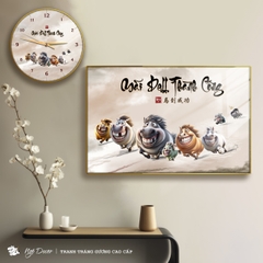 Tranh Tráng Gương MÃ ĐÁO THÀNH CÔNG - MÃI DELL THÀNH CÔNG - KHÁ MÃ chế hài hước CAO CẤP - MẪU 4