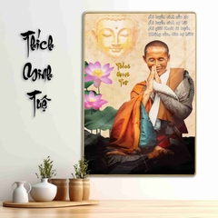 Tranh Tráng Gương SƯ THẦY THÍCH MINH TUỆ bo viền CAO CẤP