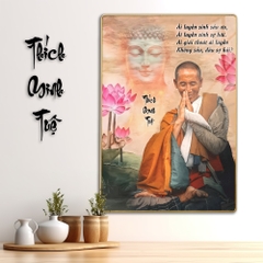 Tranh Tráng Gương SƯ THẦY THÍCH MINH TUỆ bo viền CAO CẤP