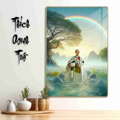 Tranh Tráng Gương SƯ THẦY THÍCH MINH TUỆ bo viền CAO CẤP