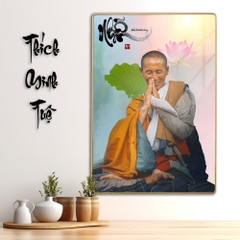 Tranh Tráng Gương SƯ THẦY THÍCH MINH TUỆ bo viền CAO CẤP