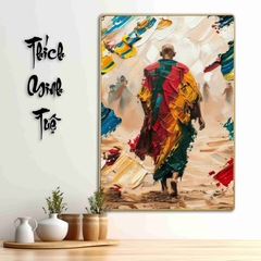 Tranh Tráng Gương SƯ THẦY THÍCH MINH TUỆ bo viền CAO CẤP