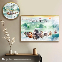 Tranh Tráng Gương MÃ ĐÁO THÀNH CÔNG - MÃI DELL THÀNH CÔNG - KHÁ MÃ chế hài hước CAO CẤP - MẪU 6