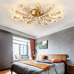 ĐÈN MÂM LED 15 CÁNH GOLD