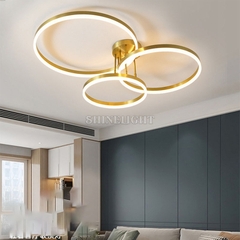 ĐÈN MÂM LED 3 VÒNG VÀNG 521
