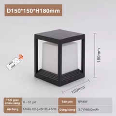 Đèn trụ cổng năng lượng mặt trời SLTCHDRMT