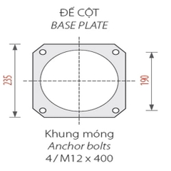 Cột đèn sân vườn BamBoo