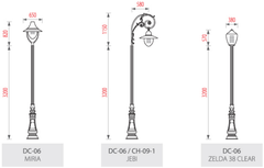 Cột đèn sân vườn DC-06