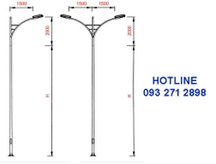 Cột đèn cao áp TK02