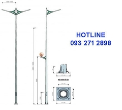 Cột đèn cao áp TK08