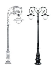 Cột đèn sân vườn  DC07