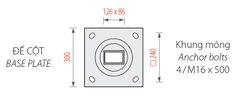 Cột đèn sân vườn DC10