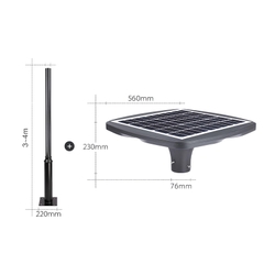 Cột đèn sân vườn năng lượng mặt trời SL-BERYL