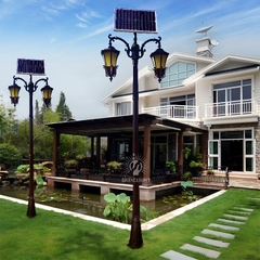 Cột đèn sân vườn SL-ROL02MT năng lượng mặt trời