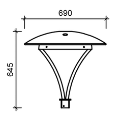 Cột đèn sân vườn hiện đại SL-RAMUS02