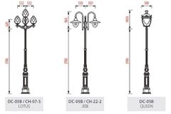 Cột đèn sân vườn DC05B